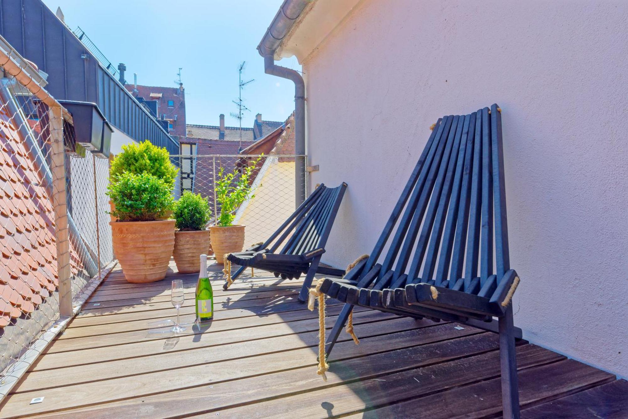 Le Carre D Or Appartement Terrasse Vue Cathedrale Страсбург Екстер'єр фото